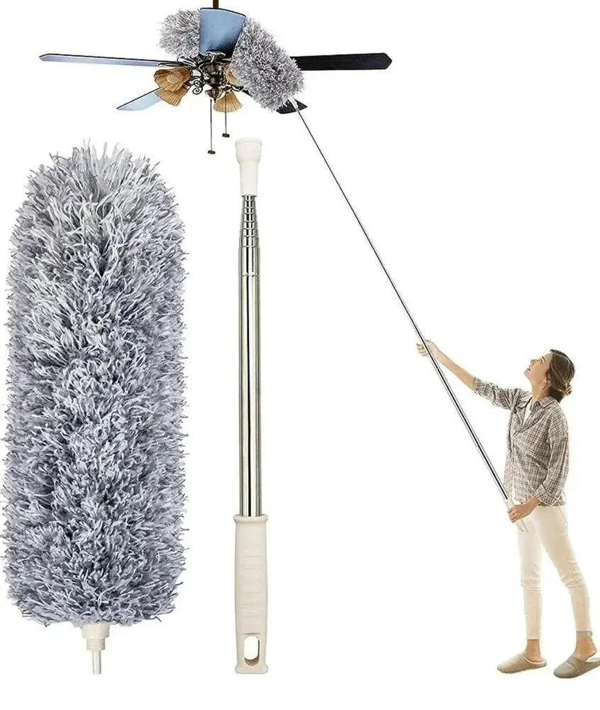 FAN CLEANNER | Multicolor Plastic Foldable Duster, For Dusting emmymart