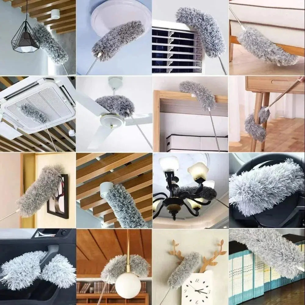 FAN CLEANNER | Multicolor Plastic Foldable Duster, For Dusting emmymart