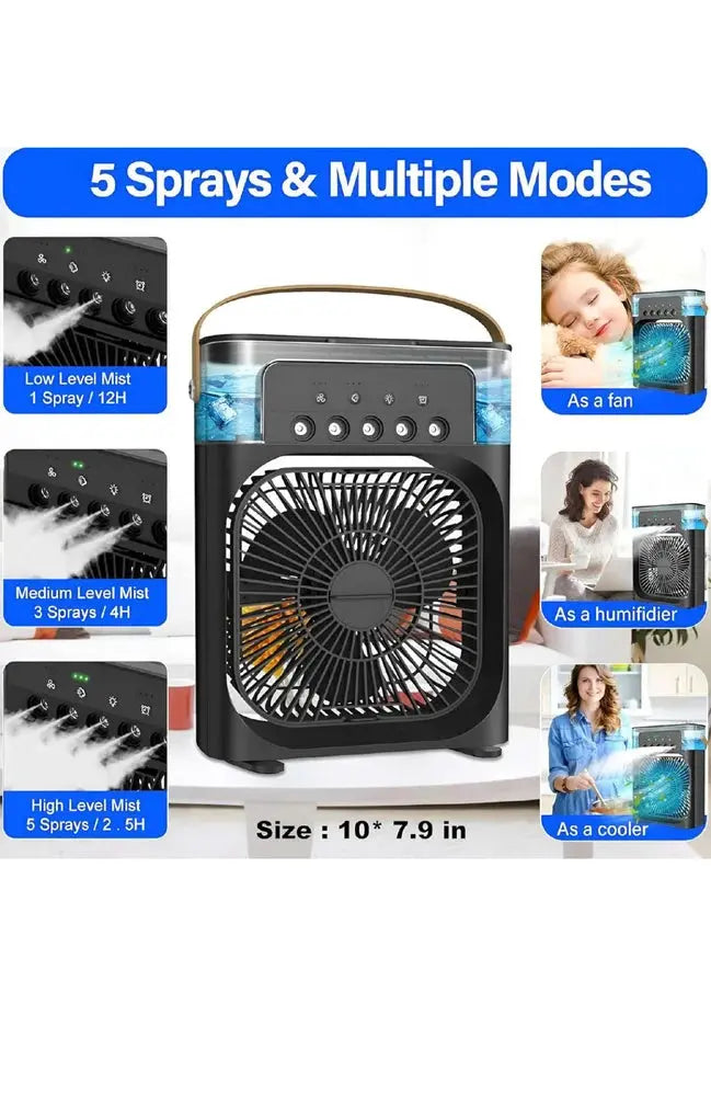 Mini cooler fan| Mini Mist Cooler with Metal Body (25L Tank Capacity) emmymart